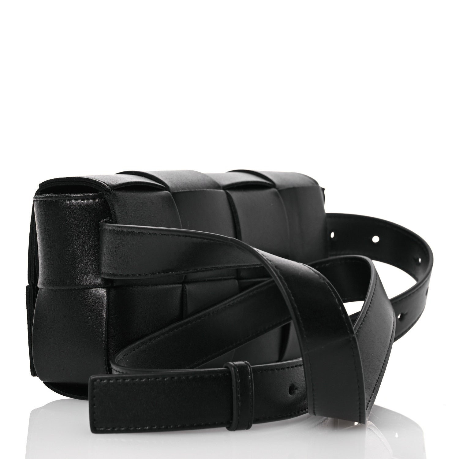 Bottega Veneta Nappa Maxi Intreccio The Belt Cassette Bag Black 3 of 10