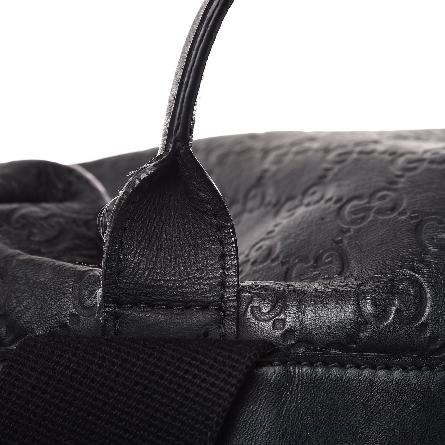 Guccissima Single Buckle Backpack Black