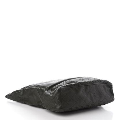 Chanel Lambskin Quilted Shopping Tote Green 4 of 10