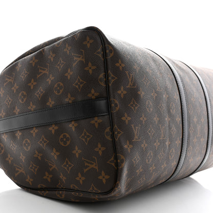 Louis Vuitton Monogram Macassar Keepall Bandouliere 55 7 of 8