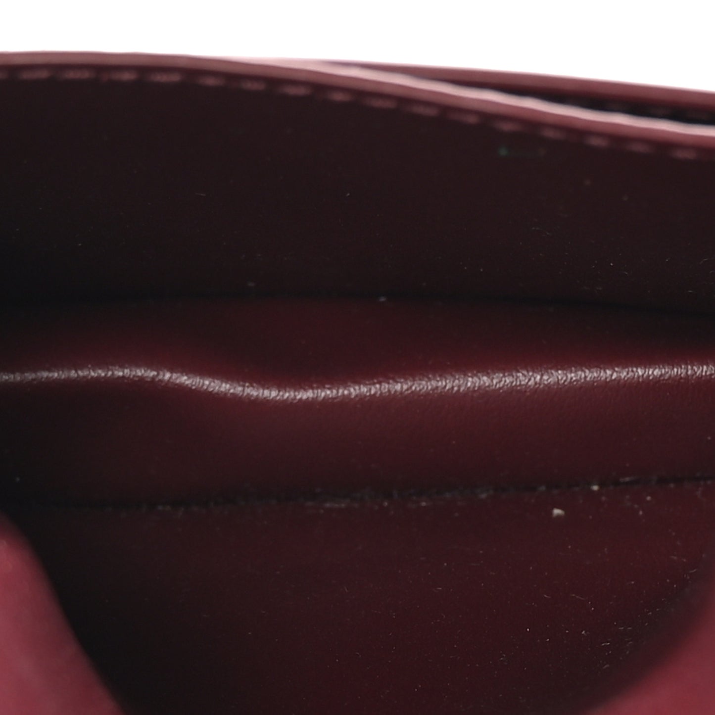 Nappa Intrecciato Heart Card Holder Barolo
