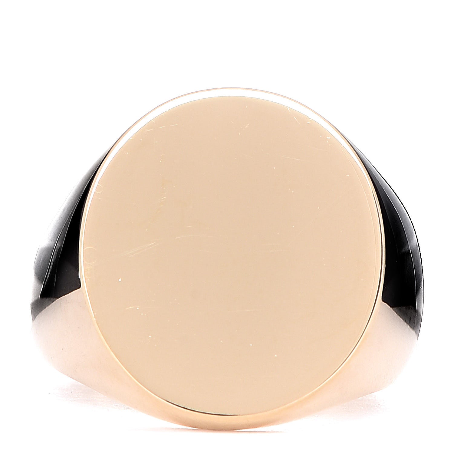 Tiffany 18K Yellow Gold Oval Signet Ring 54 6.75 1 of 6