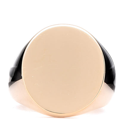 Tiffany 18K Yellow Gold Oval Signet Ring 54 6.75 1 of 6