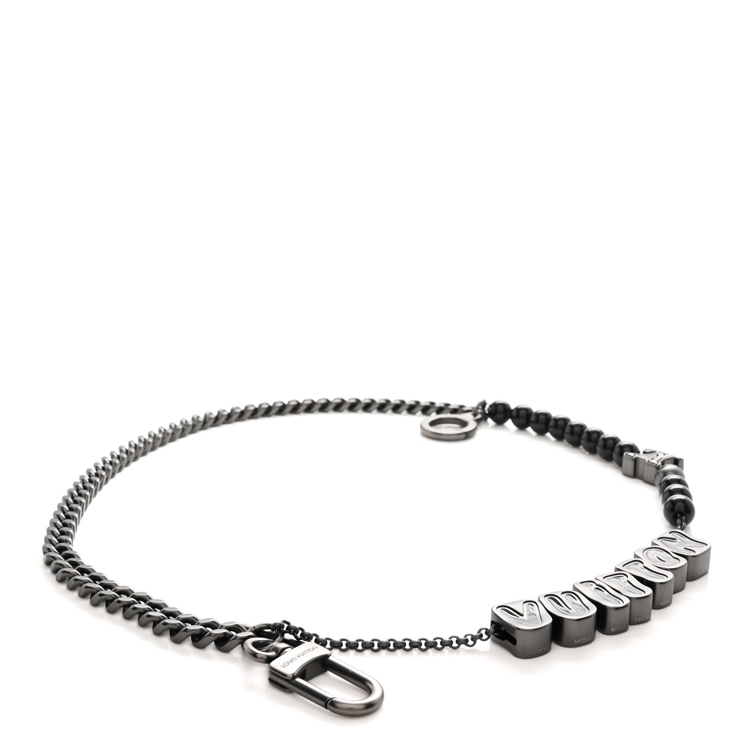 Louis Vuitton Ruthenium Vuitton Chain Belt Bag Charm 1 of 5