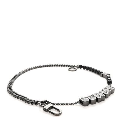 Louis Vuitton Ruthenium Vuitton Chain Belt Bag Charm 1 of 5