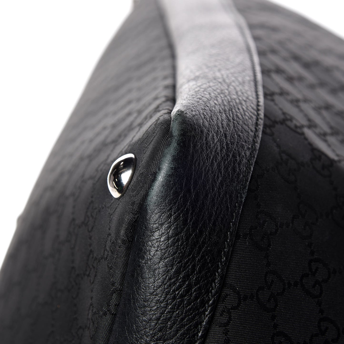Nylon Monogram Travel Hobo Black