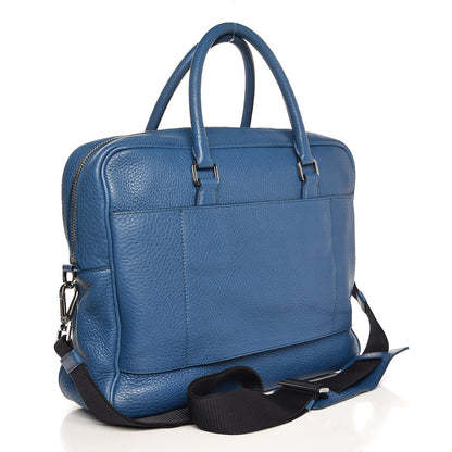Prada Vitello Daino Briefcase Cobalto 3 of 7