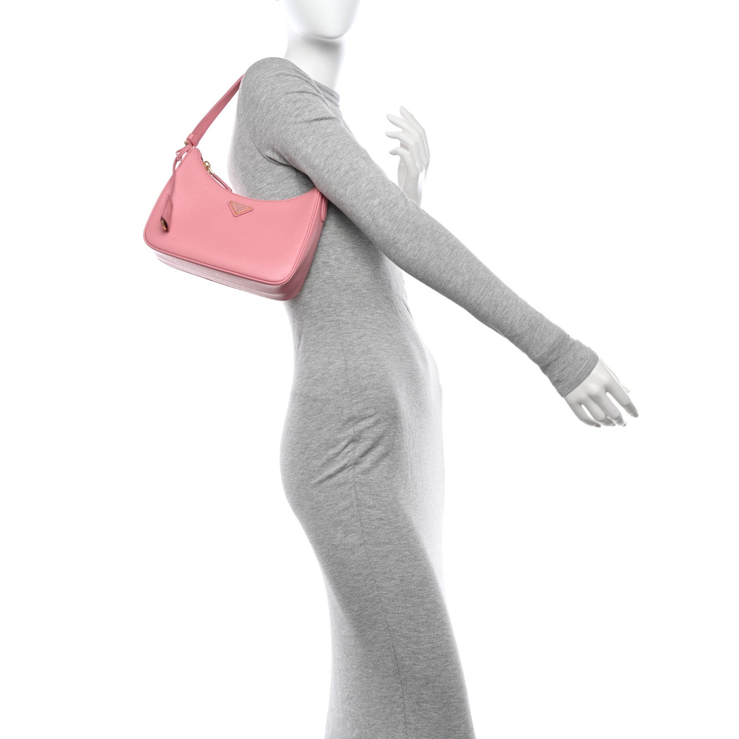 Saffiano Lux Mini Re-Edition Shoulder Bag Petalo