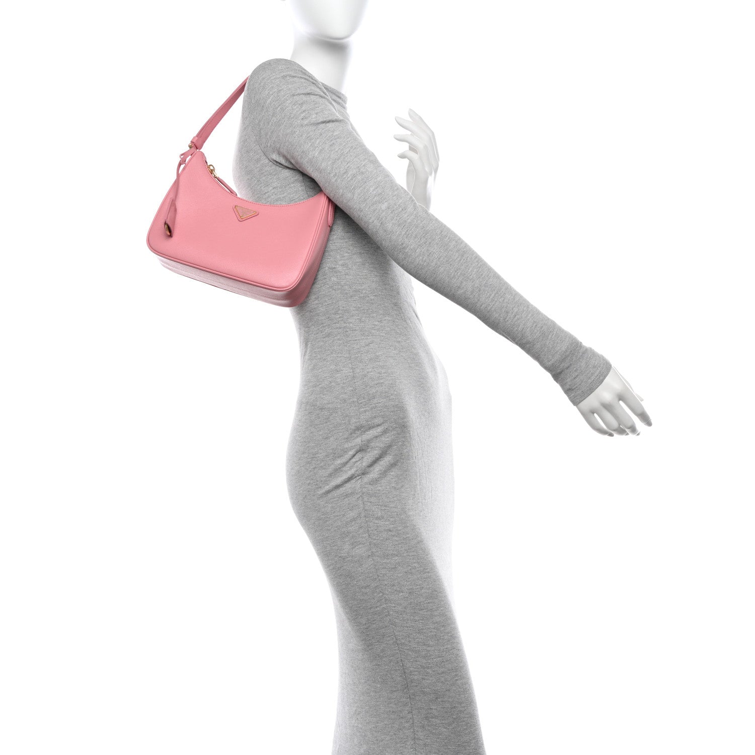 Prada Saffiano Lux Mini Re-Edition Shoulder Bag Petalo 2 of 12