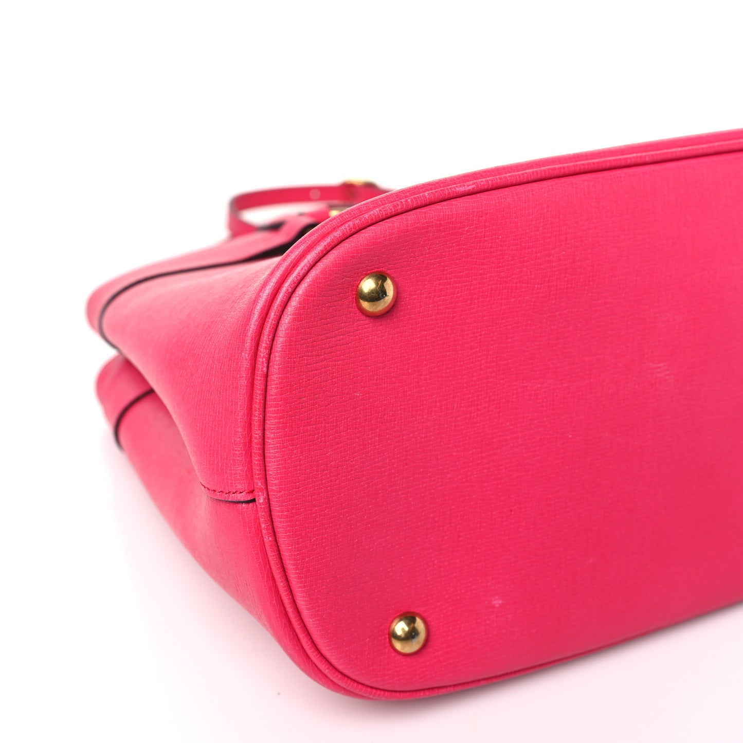 Textured Calfskin Medium Bright Bit Tote Shocking Pink