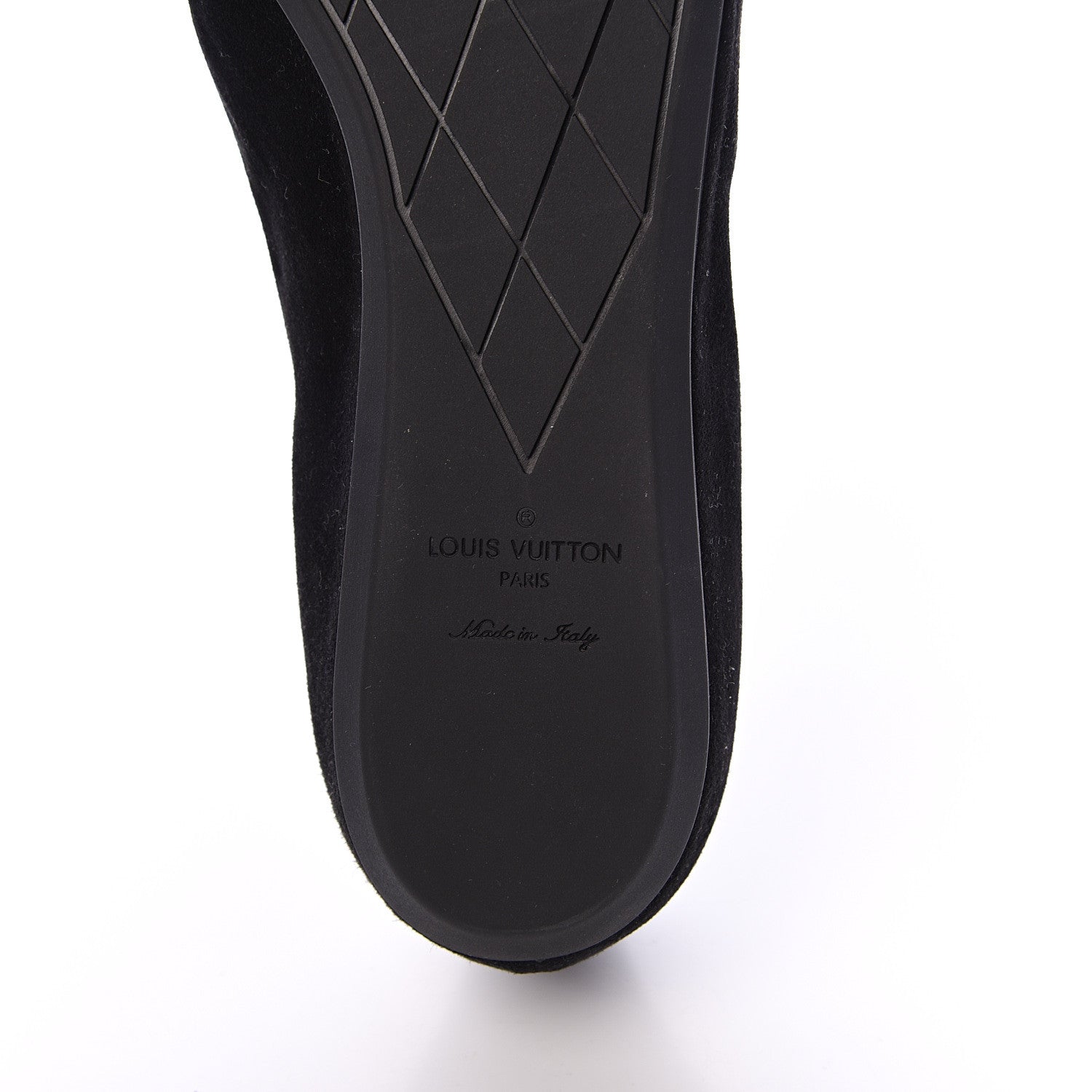 Louis Vuitton Suede Lock It Ballerina Flats 40 Black 7 of 10