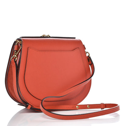 Chloe Calfskin Suede Small Nile Bracelet Bag Sepia Red 3 of 8
