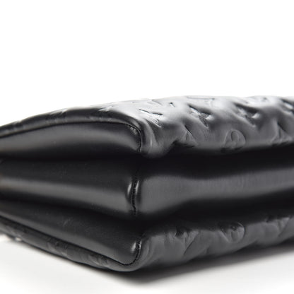 Louis Vuitton Lambskin Embossed Monogram Coussin PM Black 9 of 11