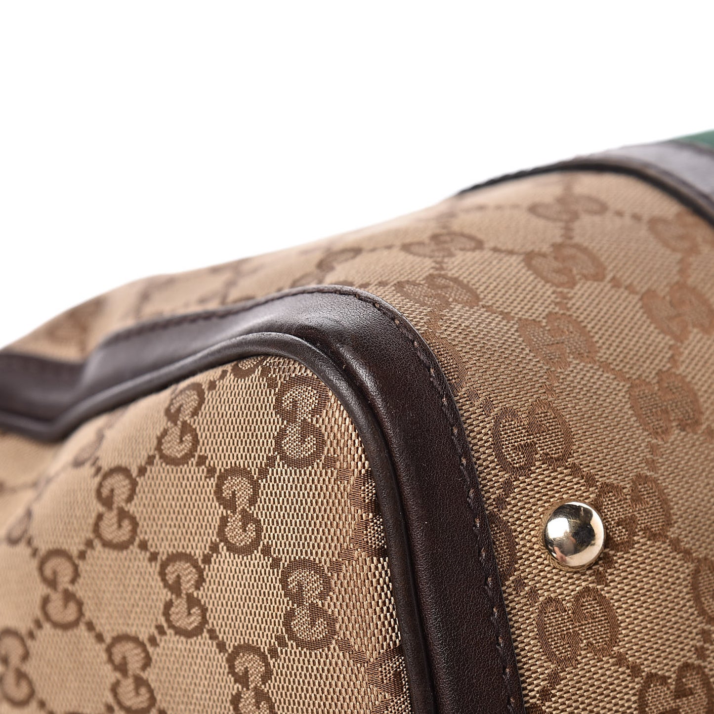 Monogram Vintage Web Medium Boston Dark Brown