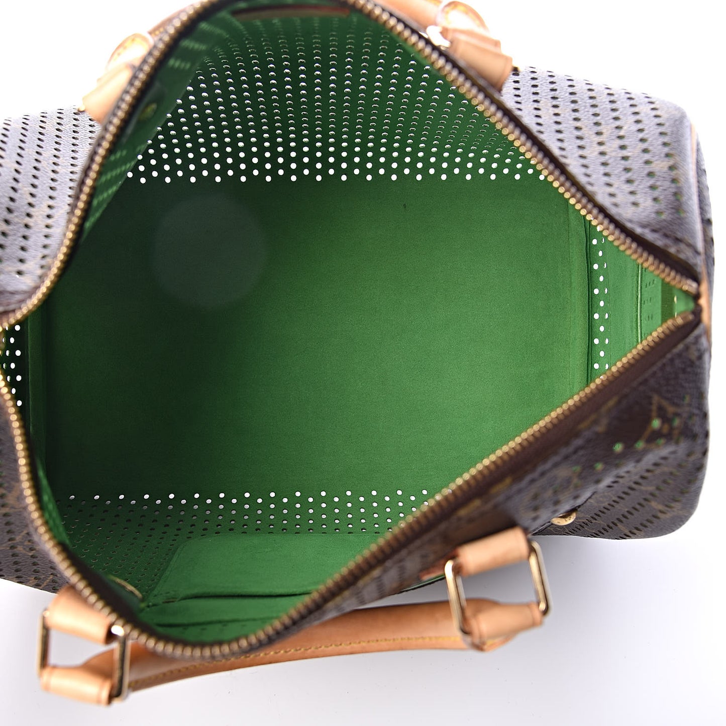 Monogram Perforated Speedy 30 Green