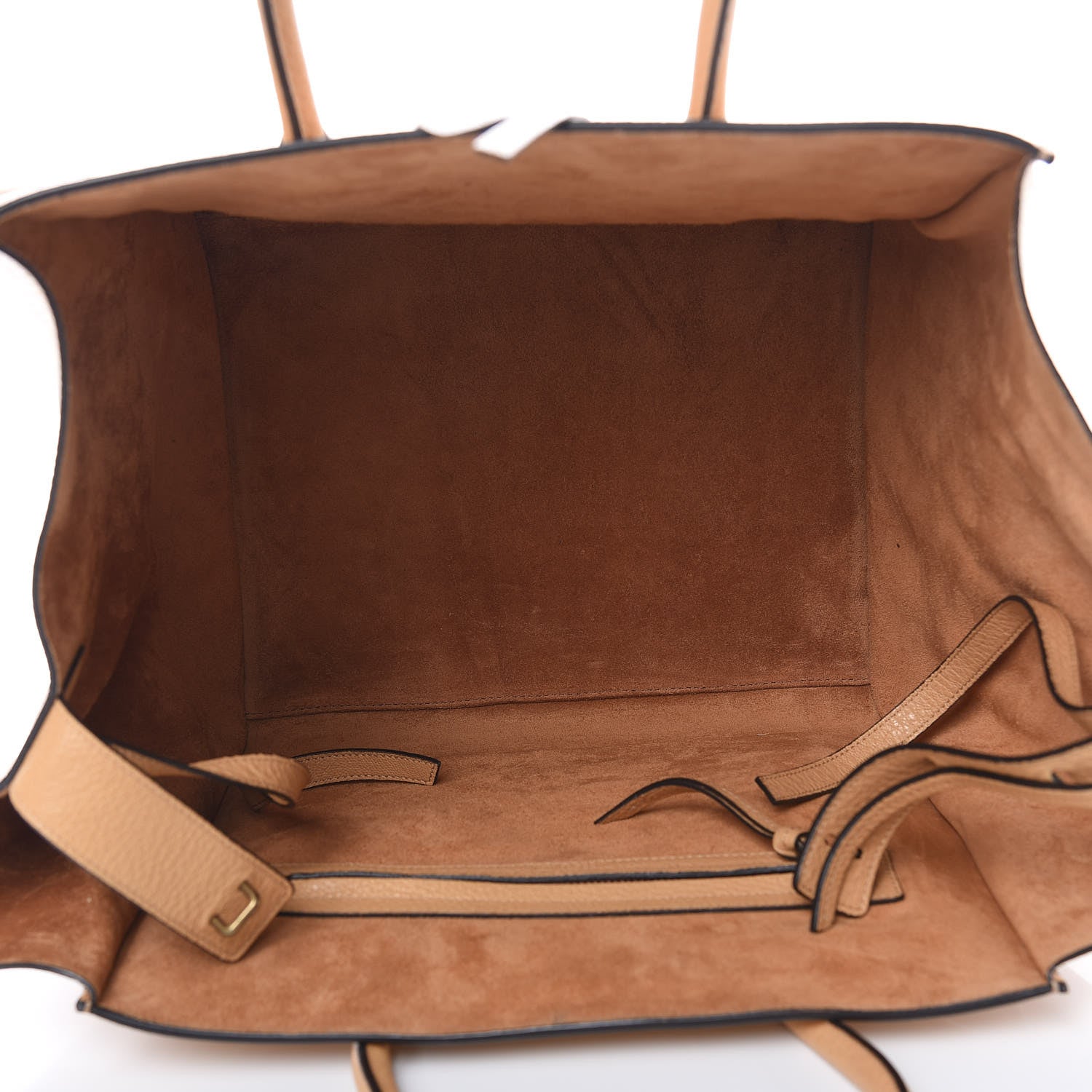 Celine Drummed Calfskin Medium Phantom Luggage Daffodil 5 of 11