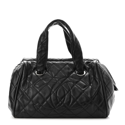Chanel Caviar Quilted CC Timeless Bowler Black 1 of 10