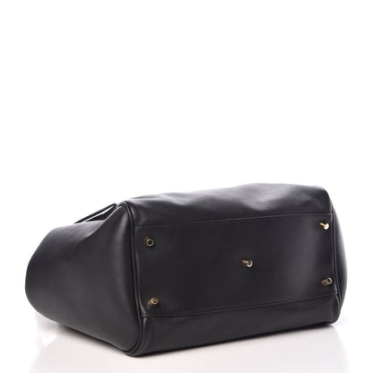 Burberry Calfskin Haymarket Check Small Canterbury Tote Black 4 of 11