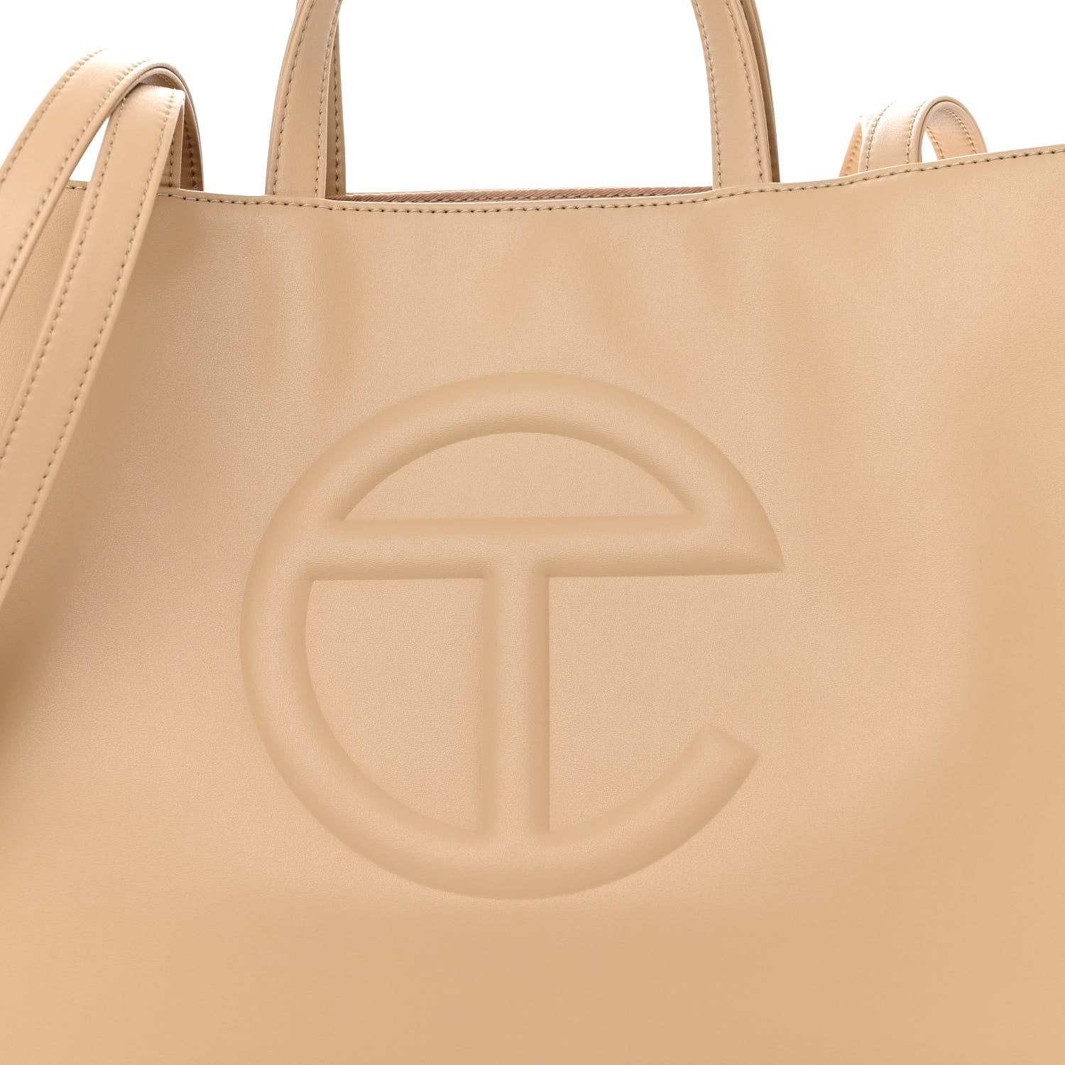 Telfar Vegan Leather Medium Shopping Bag Cream 8 of 10