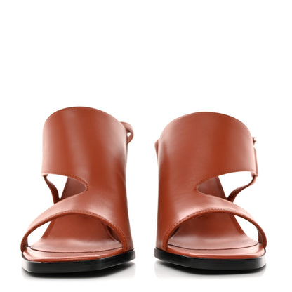 Hermes Nappa Inconnue 85 Sandals 37 Rouge De Turin 2 of 9