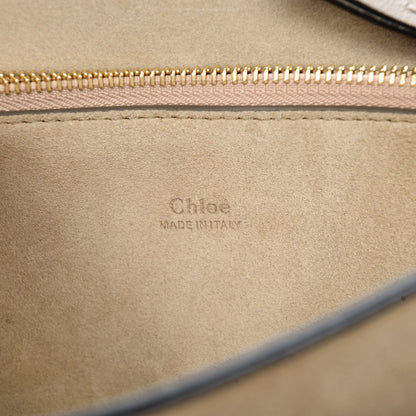 Chloe Calfskin Suede Medium Faye Shoulder Bag Motty Grey 7 of 7