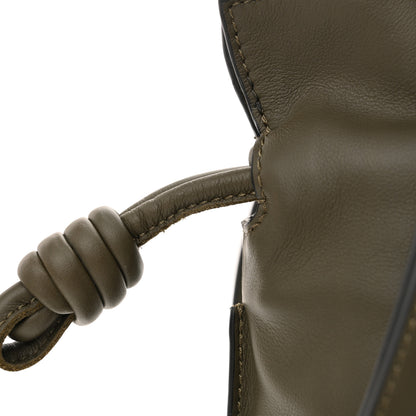 Loewe Calfskin Mini Flamenco Knot Clutch Vintage Khaki 11 of 11