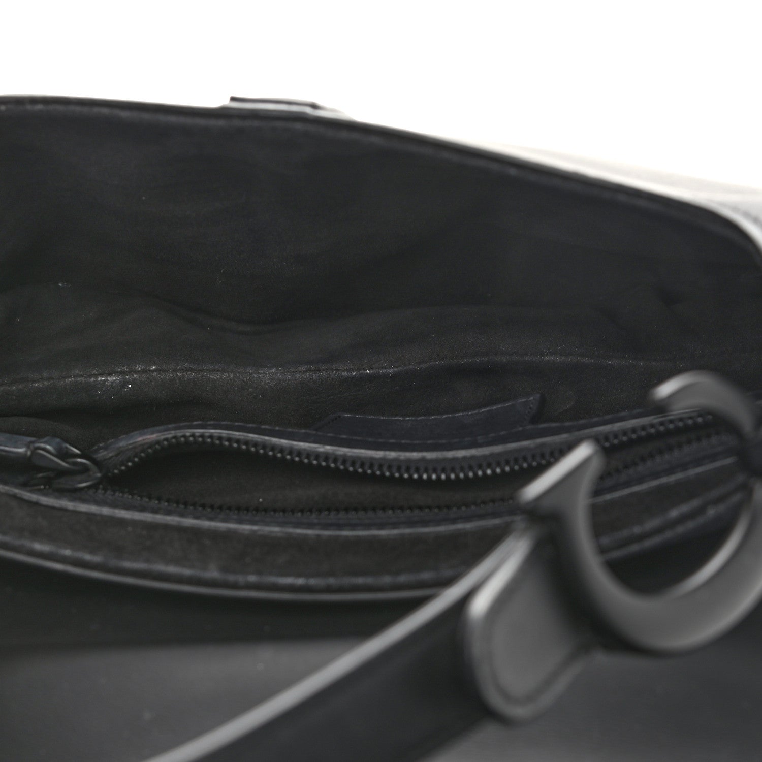 Christian Dior Ultra Matte Calfskin Mini Saddle Bag Black 5 of 13