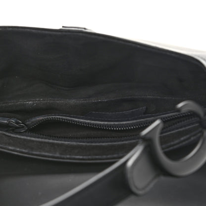 Christian Dior Ultra Matte Calfskin Mini Saddle Bag Black 5 of 13