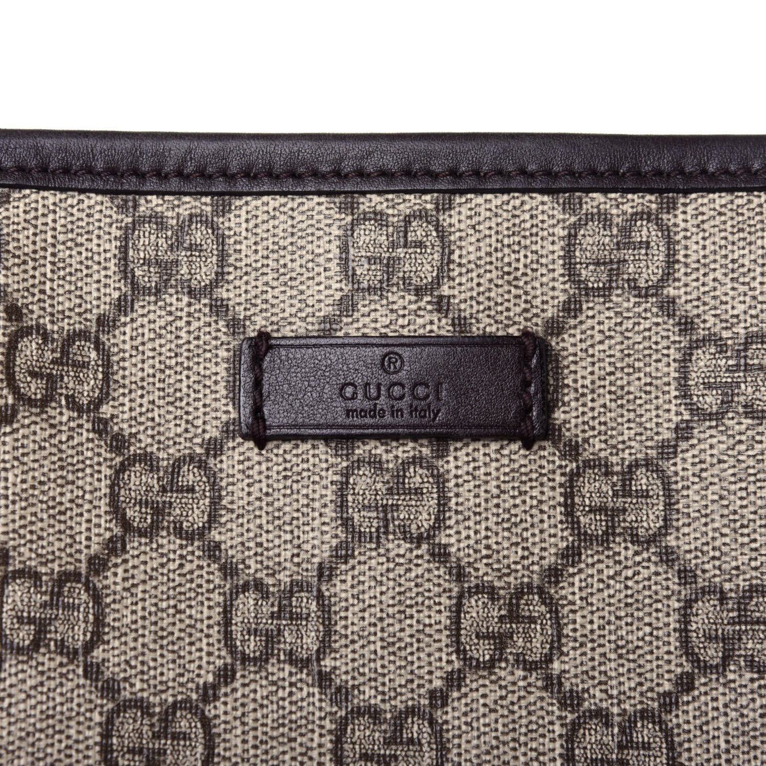Gucci GG Plus Monogram Medium Flat Messenger Bag Dark Brown 10 of 10