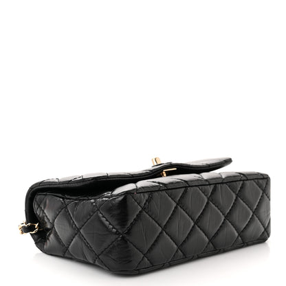 Chanel Shiny Lambskin Quilted Small Montcoco Flap Black 4 of 11