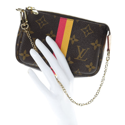 Louis Vuitton Monogram My LV Heritage Mini Pochette Accessories Fuchsia Yellow 2 of 7