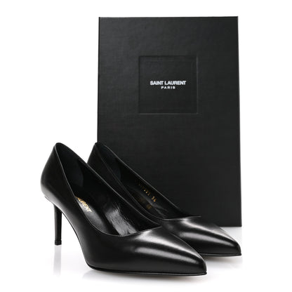 Saint Laurent Calfskin Anja 85 Pumps 36 Black 9 of 9