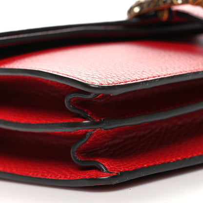 Gucci Dollar Calfskin Swarovski Crystal Small Dionysus Shoulder Bag Hibiscus Red 11 of 12