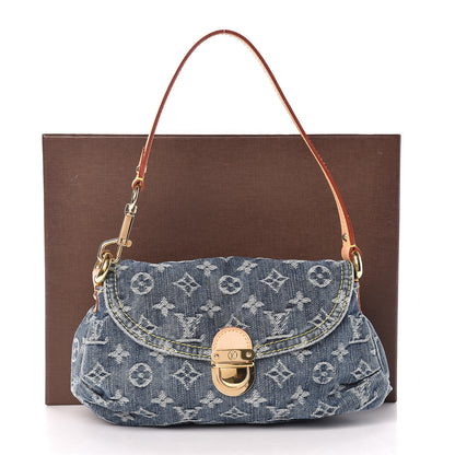 Louis Vuitton Monogram Denim Mini Pleaty Blue 12 of 12