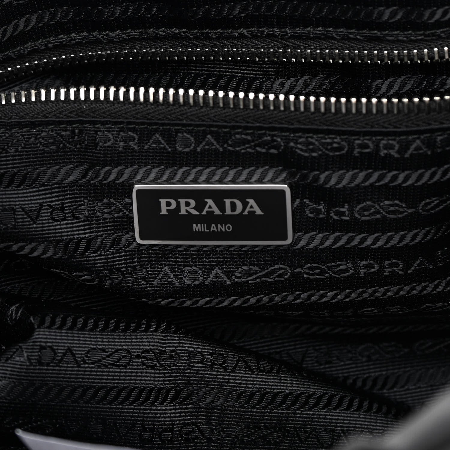 Prada Nylon Tessuto Impuntu Quilted Shoulder Bag Black 6 of 11
