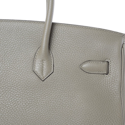 Hermes Taurillon Clemence Birkin 35 Sauge 26 of 28