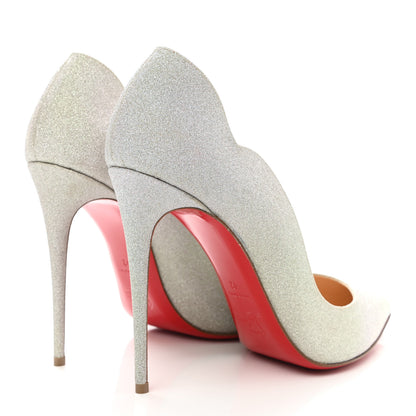 Christian Louboutin Glitter Hot Chick 100 Pumps 42 Silver 4 of 8