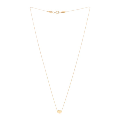 Tiffany 18K Yellow Gold 6.5mm Elsa Peretti Bean Pendant Necklace 3 of 5