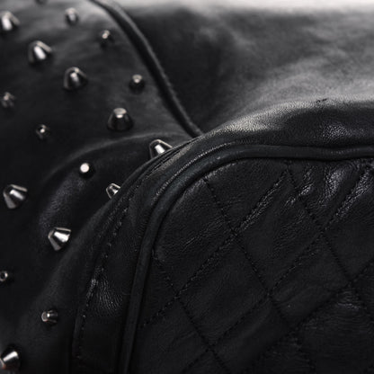 Jimmy Choo Lambskin Studded Blare Tote Black 10 of 19