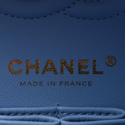 Chanel Caviar Quilted Small Double Flap Light Blue 6 of 13