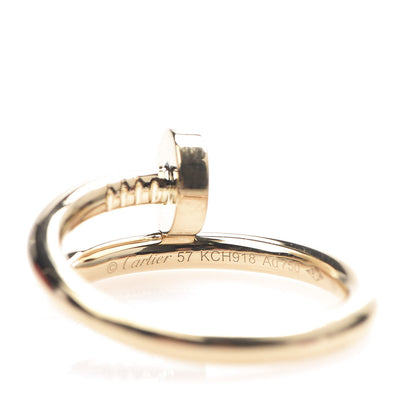 Cartier 18K Yellow Gold Juste Un Clou Ring 57 8 4 of 5