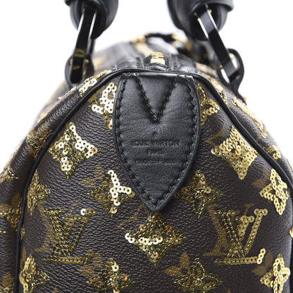 Louis Vuitton Monogram Sequins Eclipse Speedy 28 Gold 13 of 14