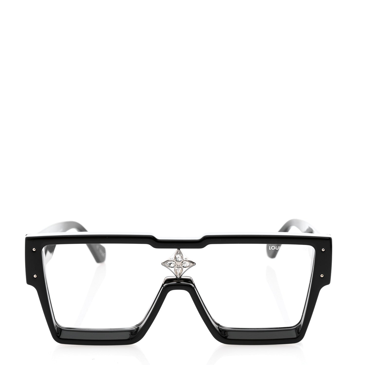 Louis Vuitton Acetate Swarovski Crystal Cyclone Sunglasses Z1790W Black 2 of 7