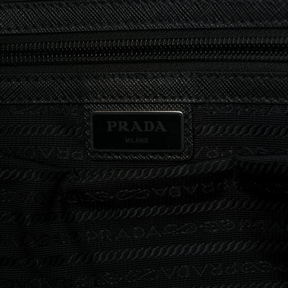Prada Tessuto Nylon Saffiano Briefcase Black 7 of 14