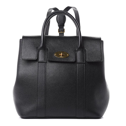 Mulberry Classic Grain Calfskin Small Bayswater Backpack Black 1 of 8