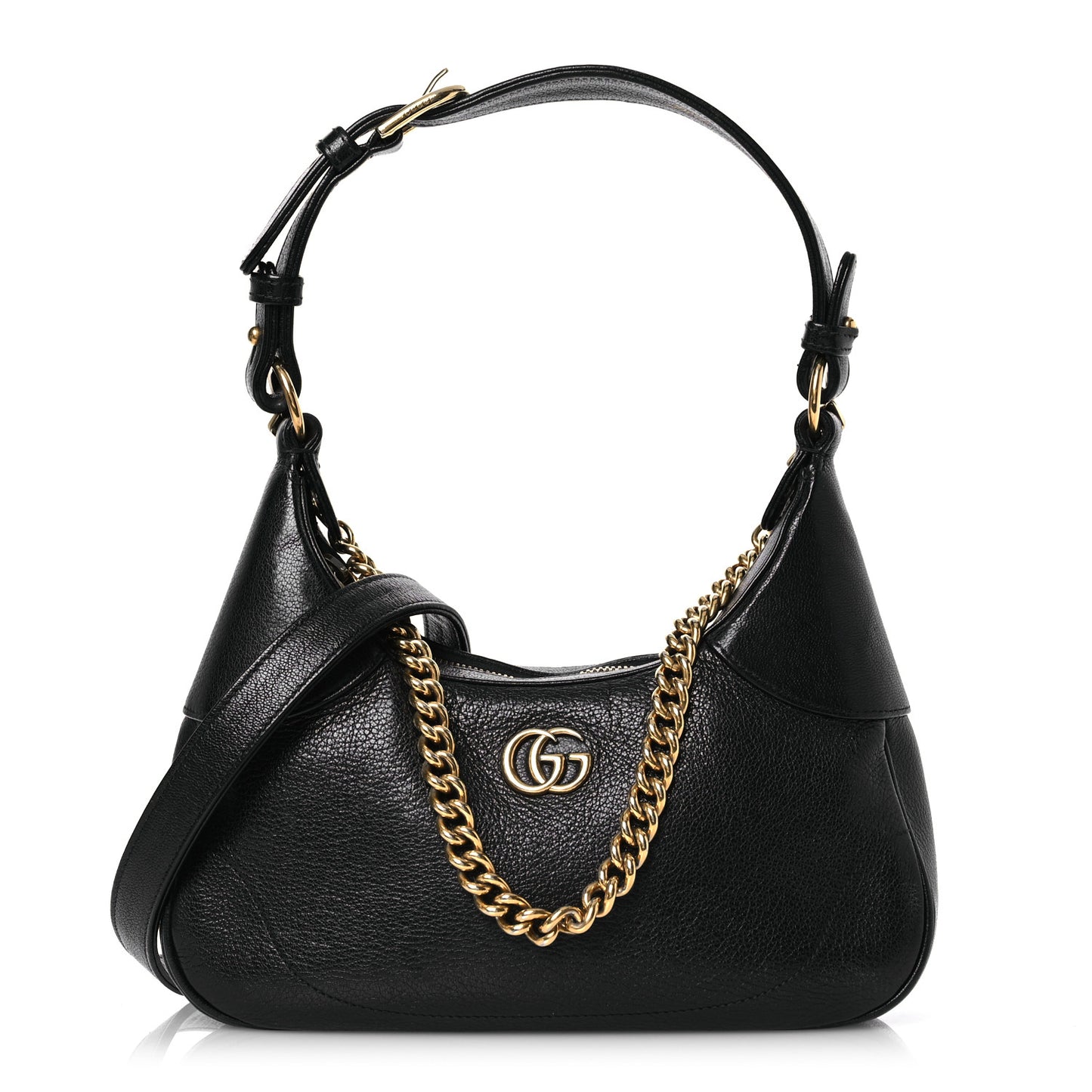 Goatskin Small Aphrodite Shoulder Bag Black