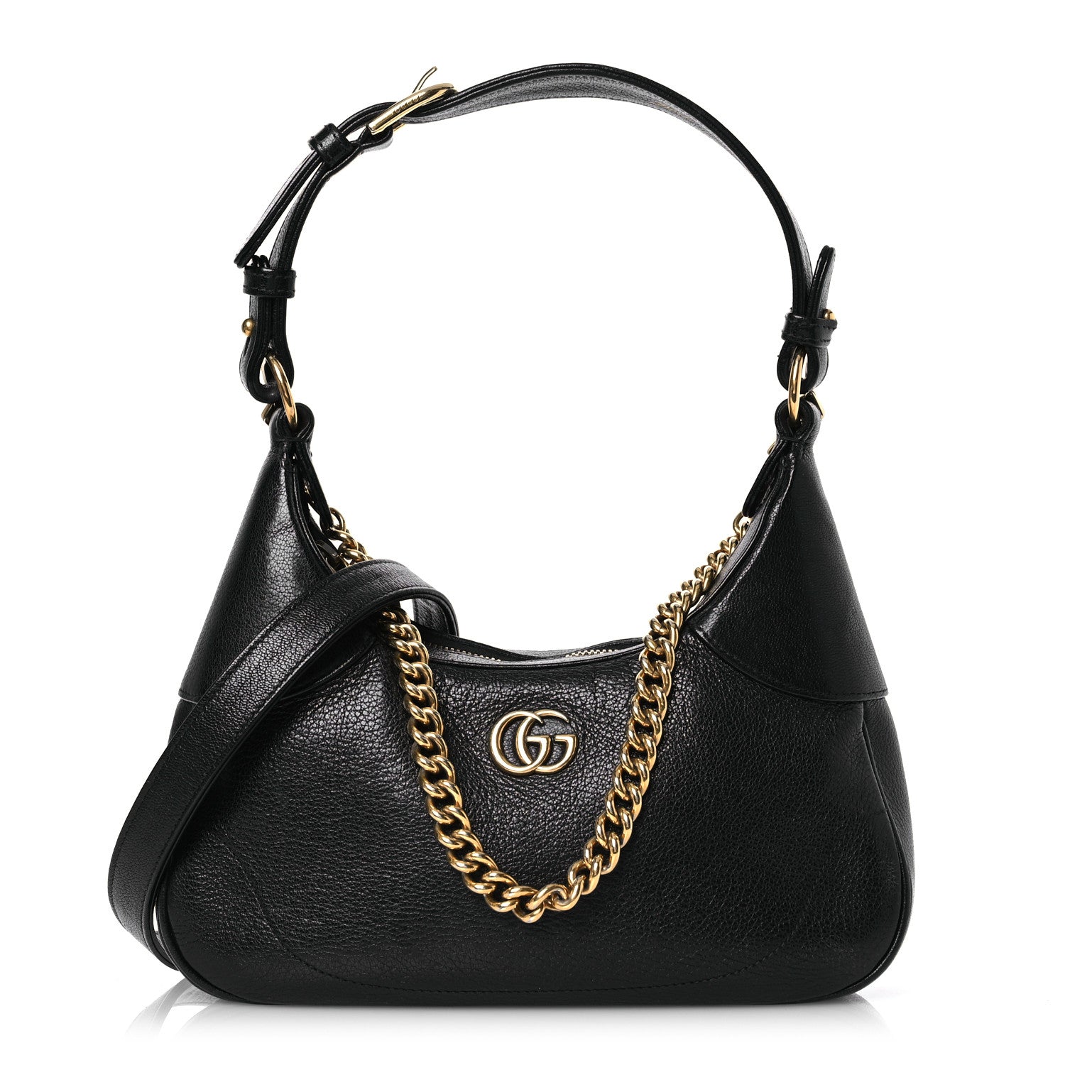 Gucci Goatskin Small Aphrodite Shoulder Bag Black 1 of 12