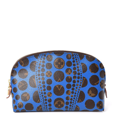 Louis Vuitton Monogram Kusama Pumpkin Dots Cosmetic Pouch Blue 1 of 7