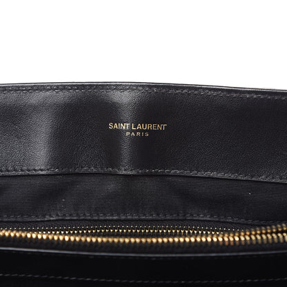 Saint Laurent Calfskin Y Quilted Monogram Medium Loulou Chain Satchel Black 7 of 11