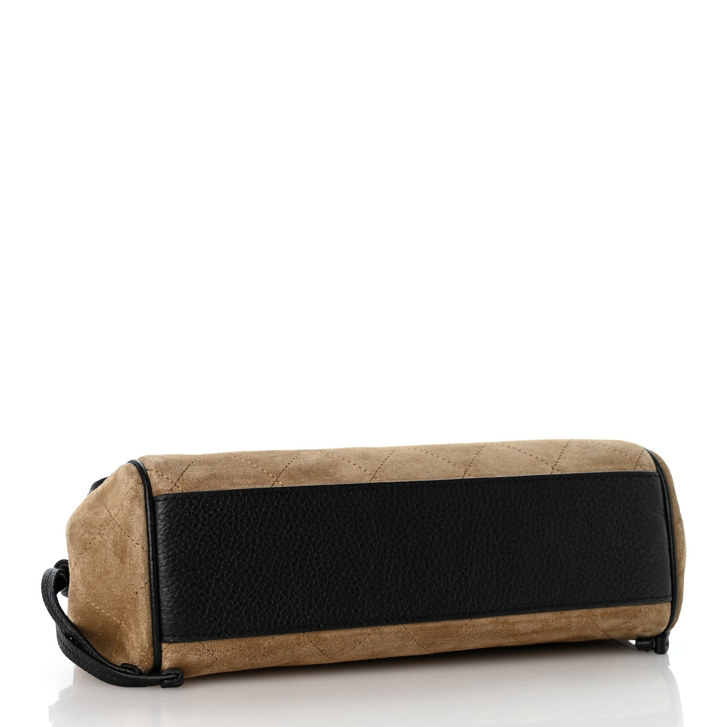 Chanel Grained Calfskin Suede Urban Essentials Flap Dark Beige Black 4 of 10